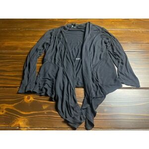 AGB Sweater, Girl's Size Medium, Black, Open Cardigan, Long Sleeve